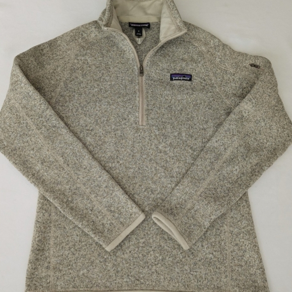 Patagonia Sweaters - Patagonia 1/4 Sleeve Oatmeal Sweater Sz S